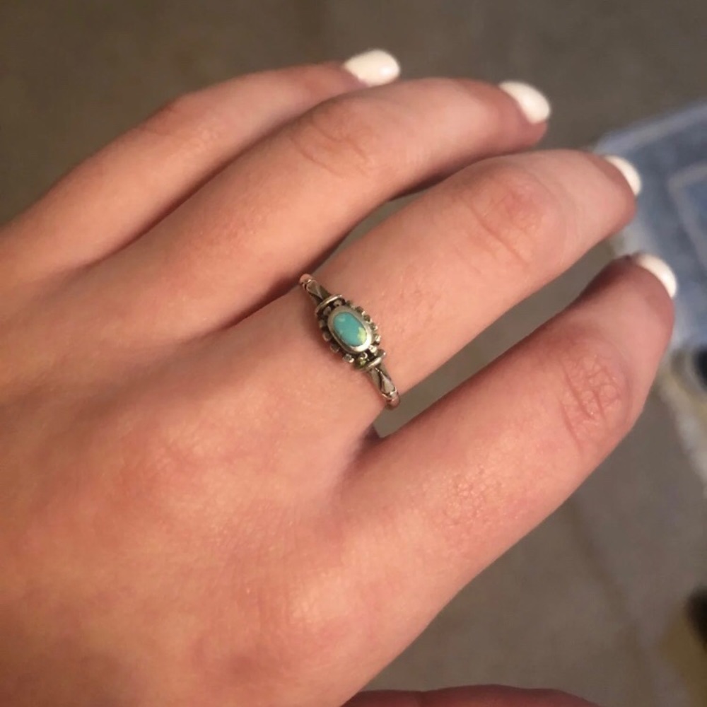 Sterling silver and turquoise ring